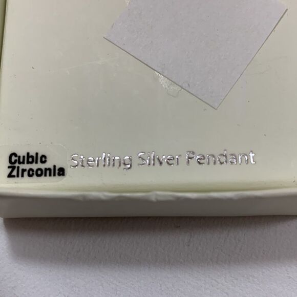 Sterling silver Cross pendant with silver plated brass chain. New with tags - Picture 2 of 6